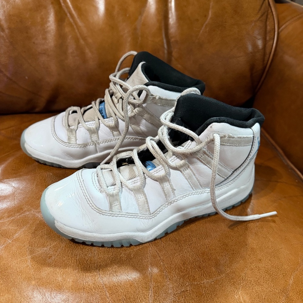Jordan 11 Retro Legend Blue White — Size 3y